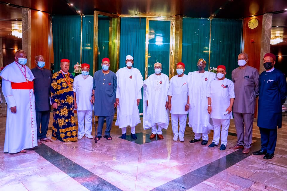 PRESIDENT BUHARI TO IGBO LEADERS: YOUR DEMAND FOR NNAMDI KANU’S RELEASE IS HEAVY. I WILL CONSIDER IT